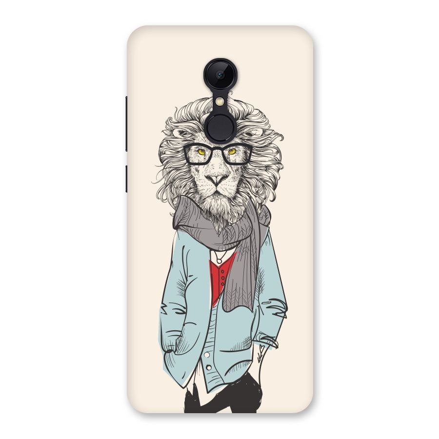 Stylish Lion Back Case for Redmi 5