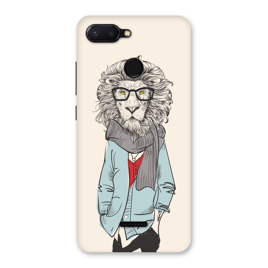 Stylish Lion Back Case for Redmi 6