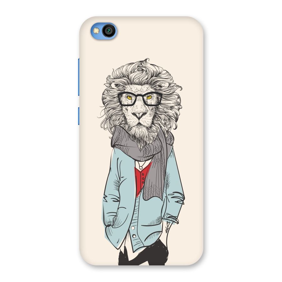Stylish Lion Back Case for Redmi Go