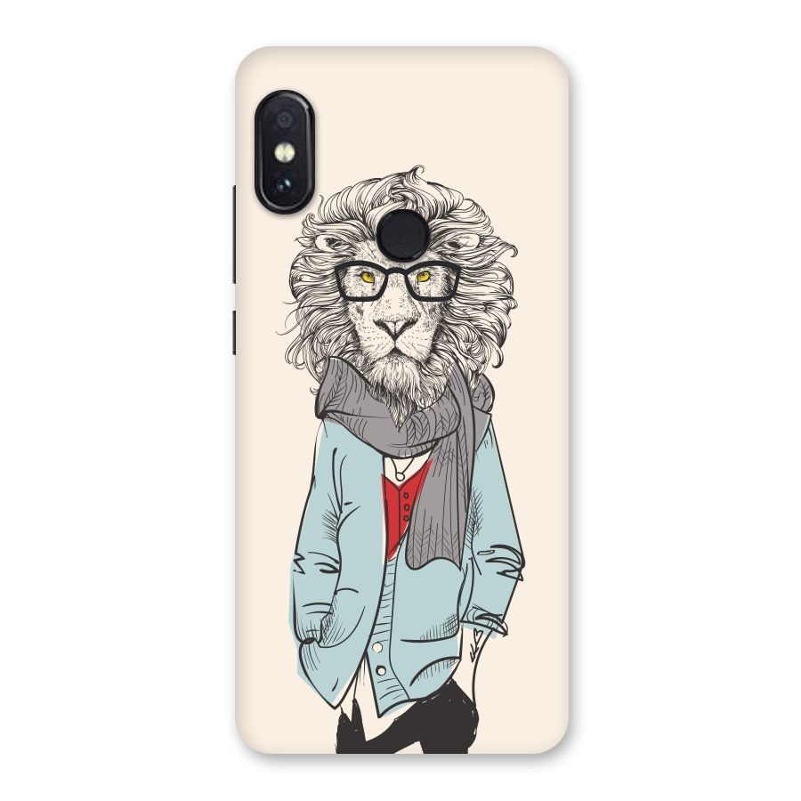 Stylish Lion Back Case for Redmi Note 5 Pro