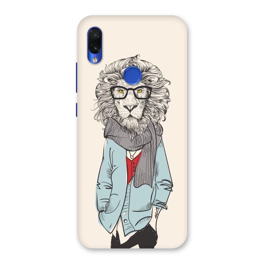 Stylish Lion Back Case for Redmi Note 7S