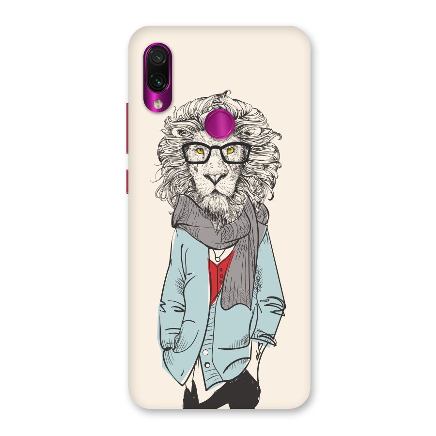 Stylish Lion Back Case for Redmi Note 7 Pro