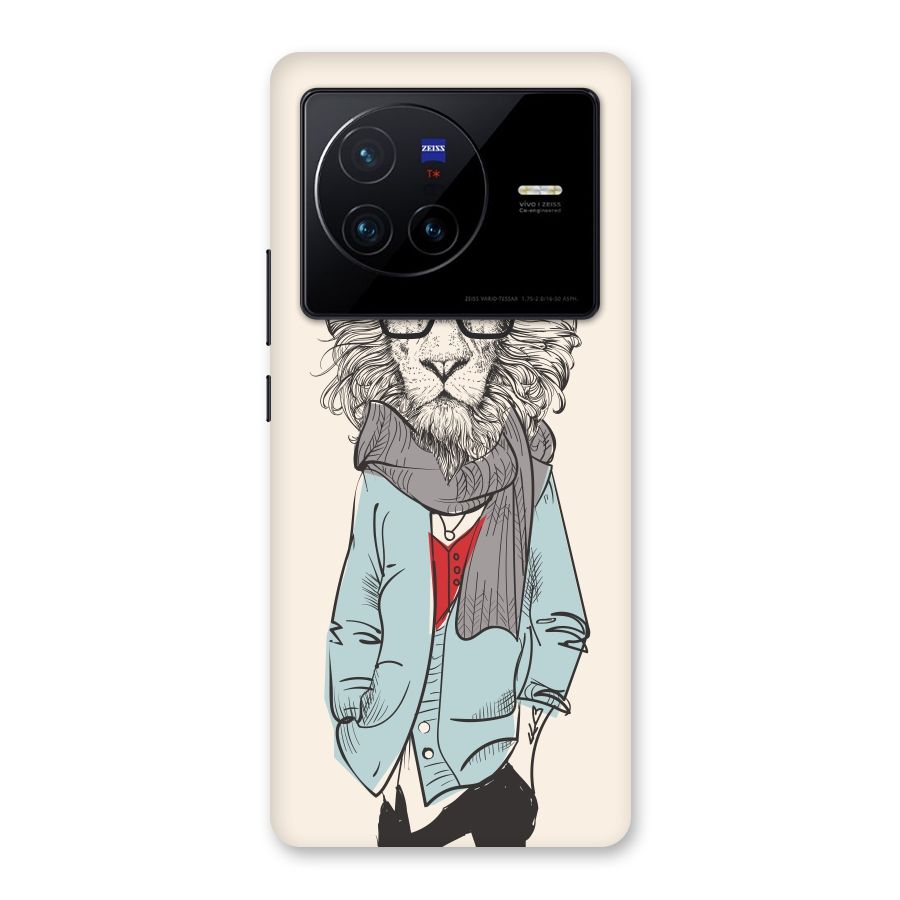 Stylish Lion Back Case for Vivo X80