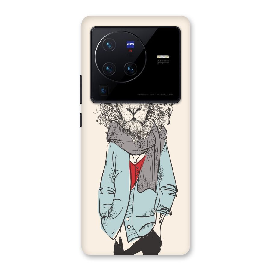 Stylish Lion Back Case for Vivo X80 Pro