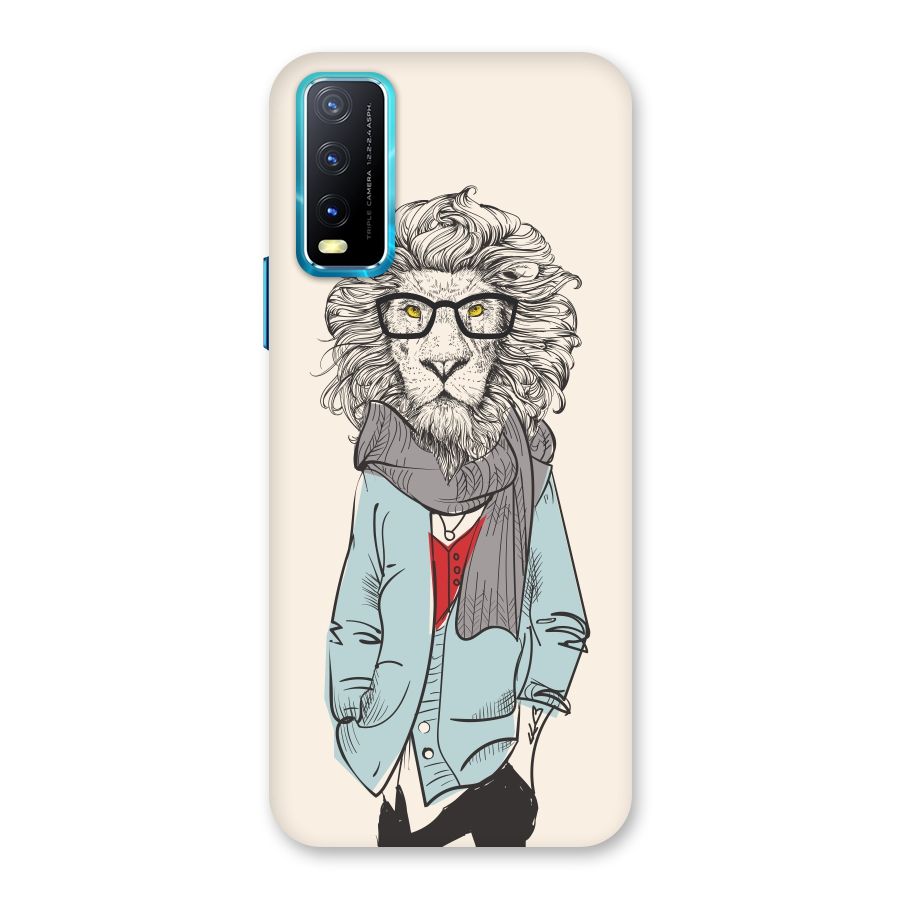Stylish Lion Back Case for Vivo Y20G