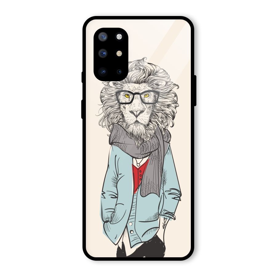 Stylish Lion Glass Back Case for OnePlus 8T
