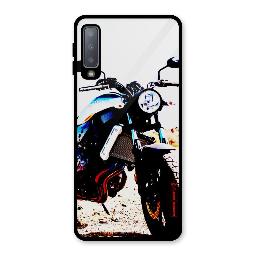 Stylish Ride Extreme Glass Back Case for Galaxy A7 (2018)