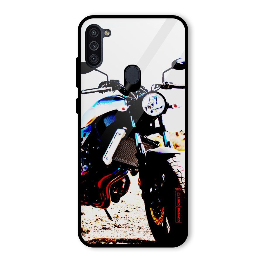 Stylish Ride Extreme Glass Back Case for Galaxy M11
