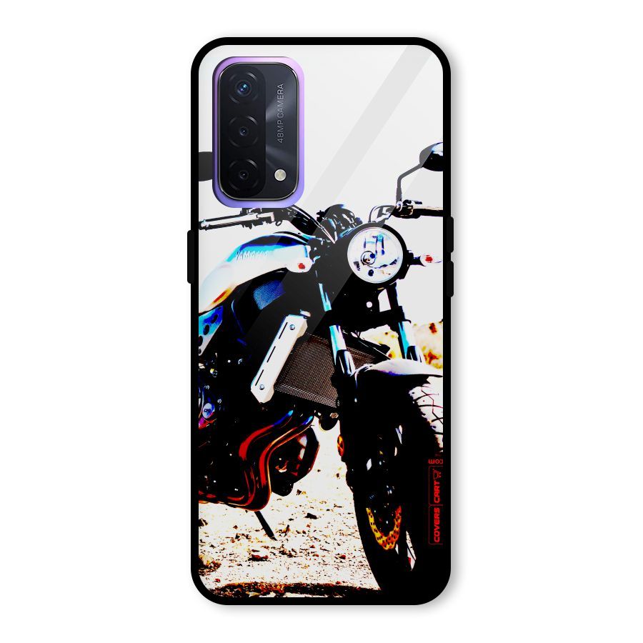 Stylish Ride Extreme Glass Back Case for Oppo A74 5G