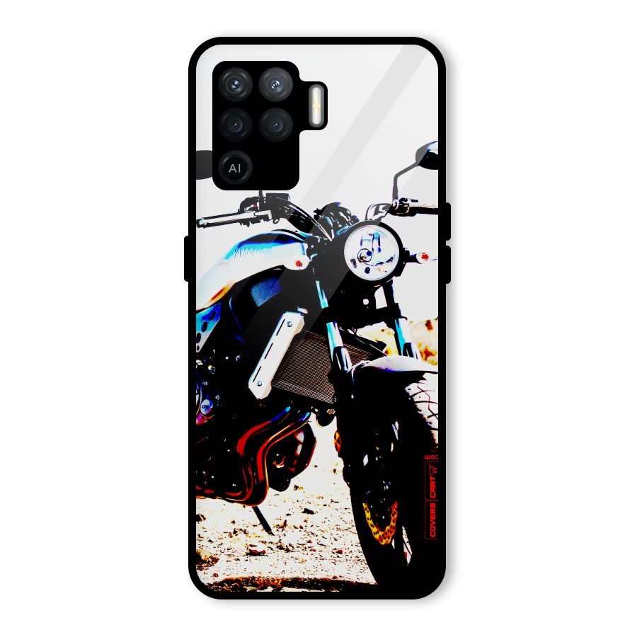 Stylish Ride Extreme Glass Back Case for Oppo F19 Pro