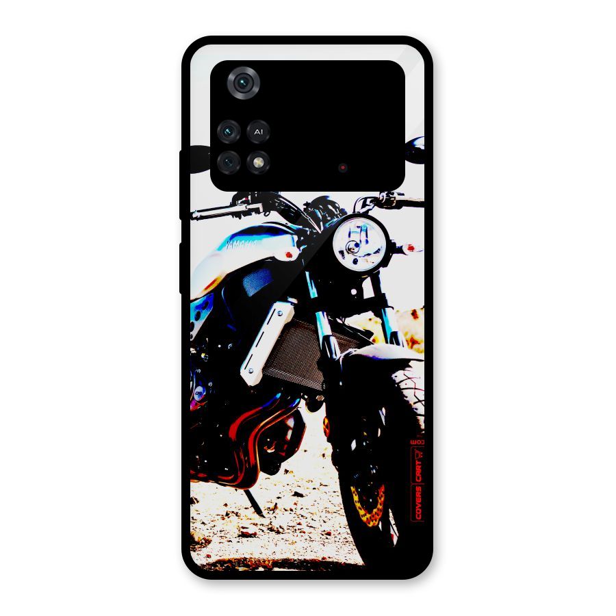 Stylish Ride Extreme Glass Back Case for Poco M4 Pro 4G