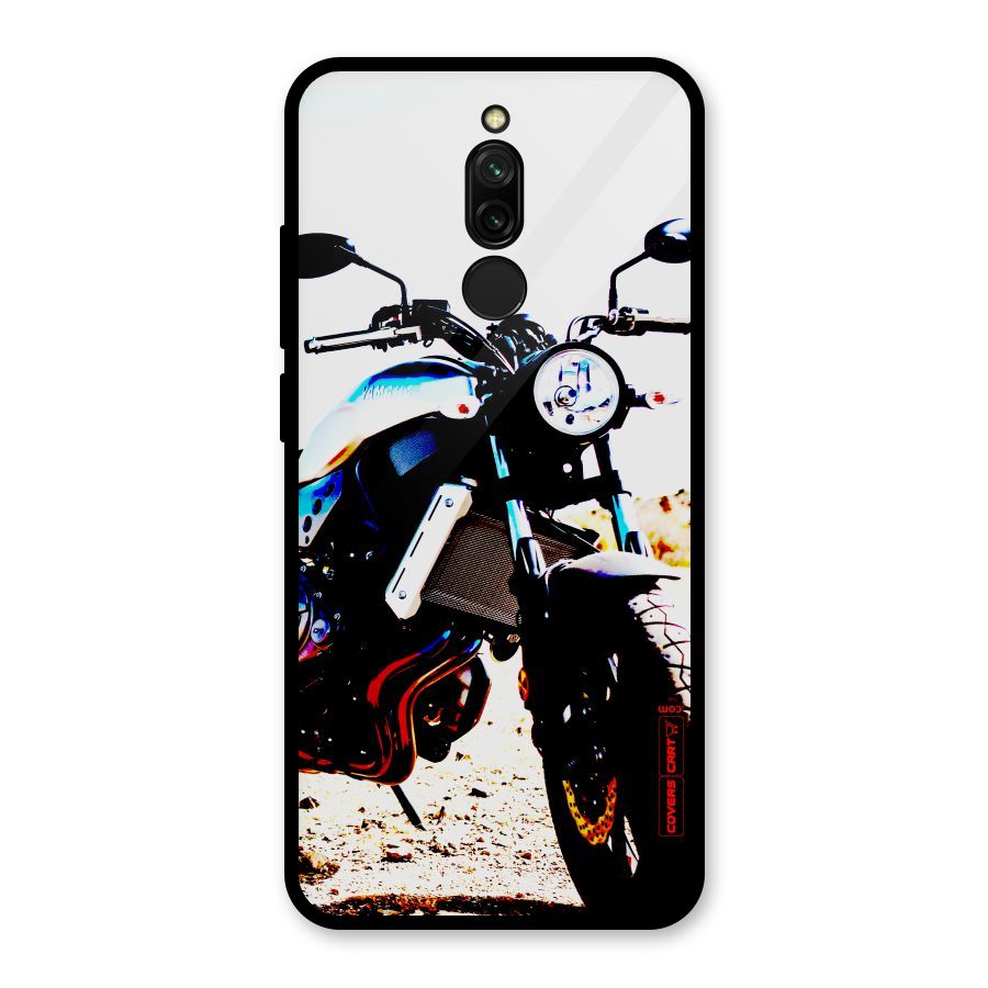 Stylish Ride Extreme Glass Back Case for Redmi 8