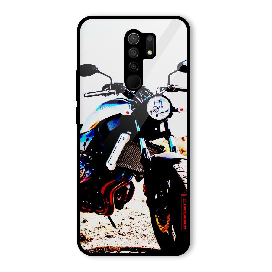 Stylish Ride Extreme Glass Back Case for Redmi 9 Prime