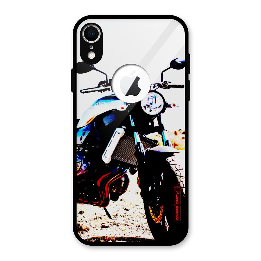 Stylish Ride Extreme Glass Back Case for iPhone XR Logo Cut