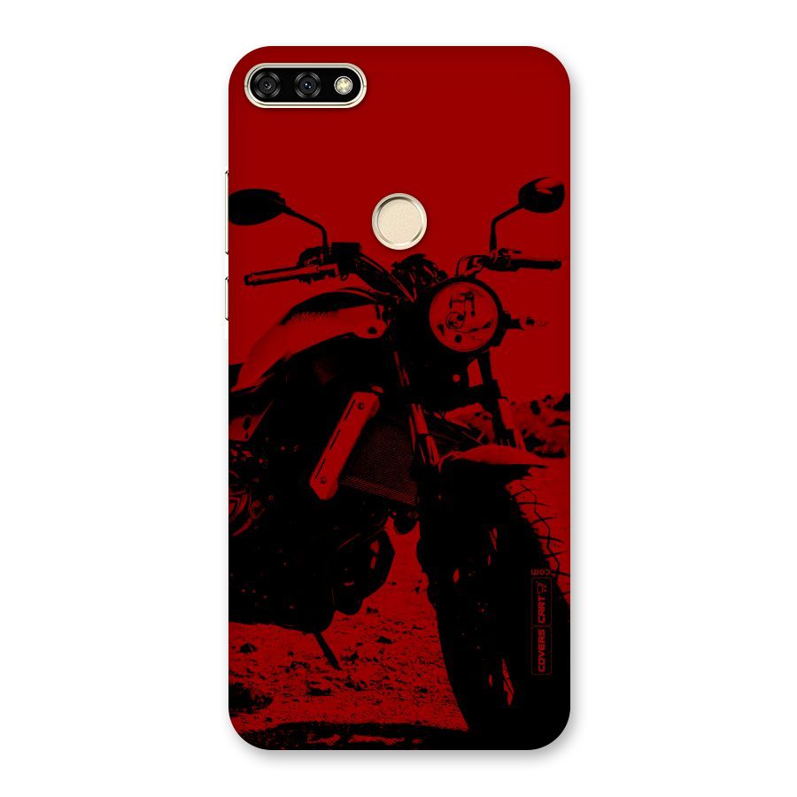 Stylish Ride Red Back Case for Honor 7A