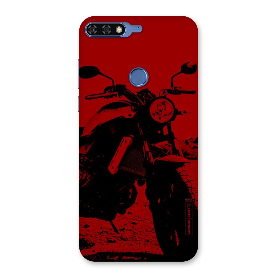 Stylish Ride Red Back Case for Honor 7C