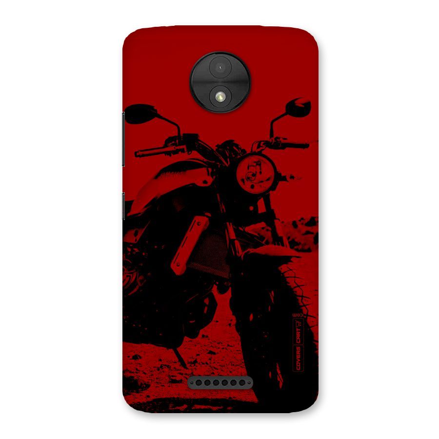 Stylish Ride Red Back Case for Moto C