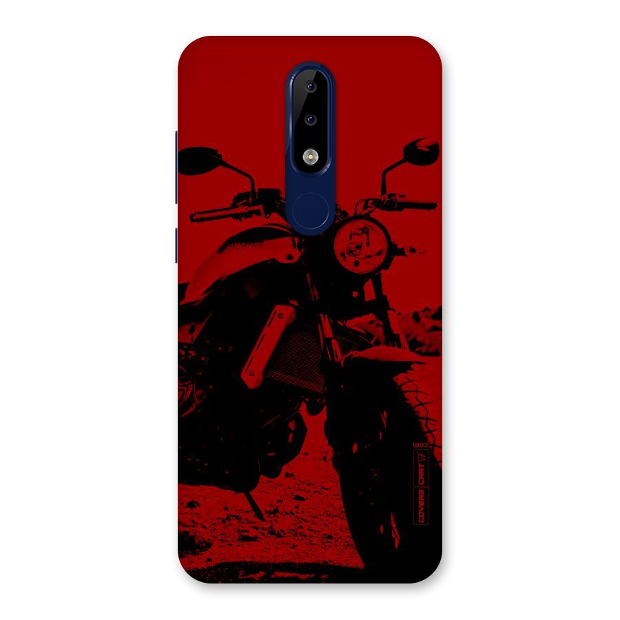 Stylish Ride Red Back Case for Nokia 5.1 Plus