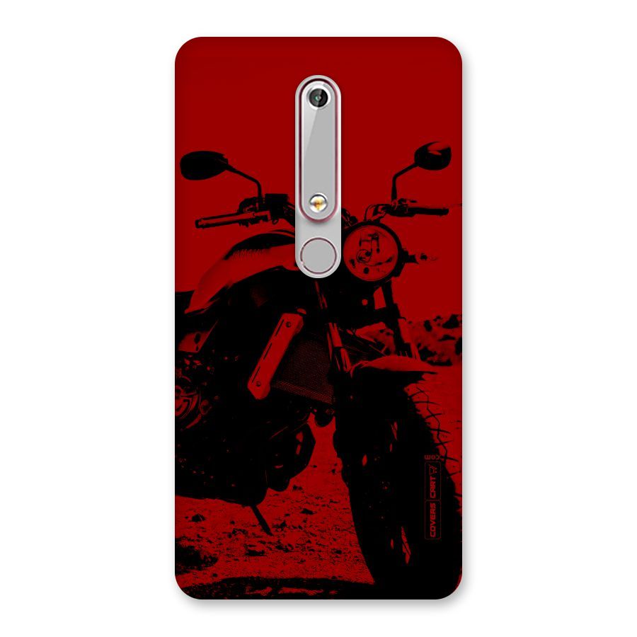 Stylish Ride Red Back Case for Nokia 6.1