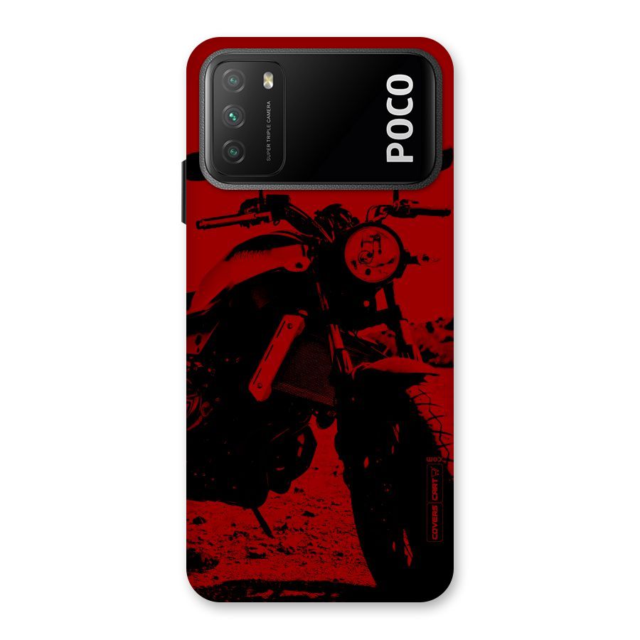 Stylish Ride Red Back Case for Poco M3