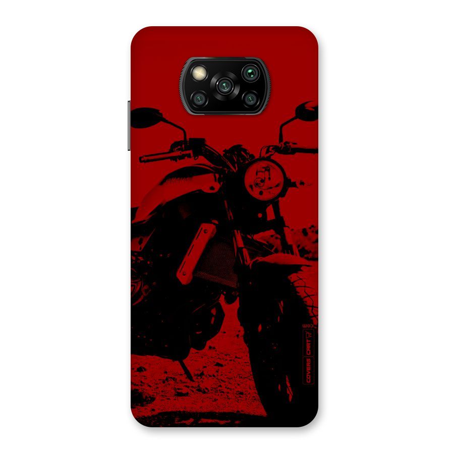 Stylish Ride Red Back Case for Poco X3