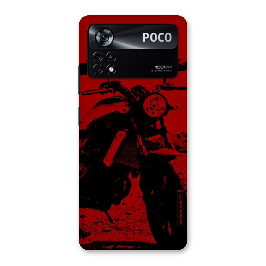 Stylish Ride Red Back Case for Poco X4 Pro 5G