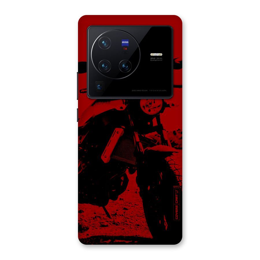 Stylish Ride Red Back Case for Vivo X80 Pro