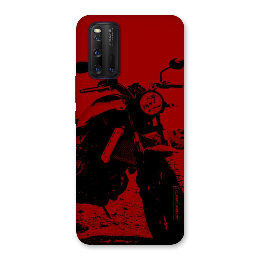 Stylish Ride Red Back Case for Vivo iQOO 3