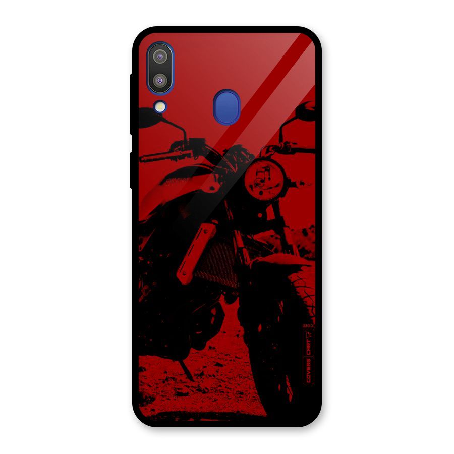 Stylish Ride Red Glass Back Case for Galaxy M20