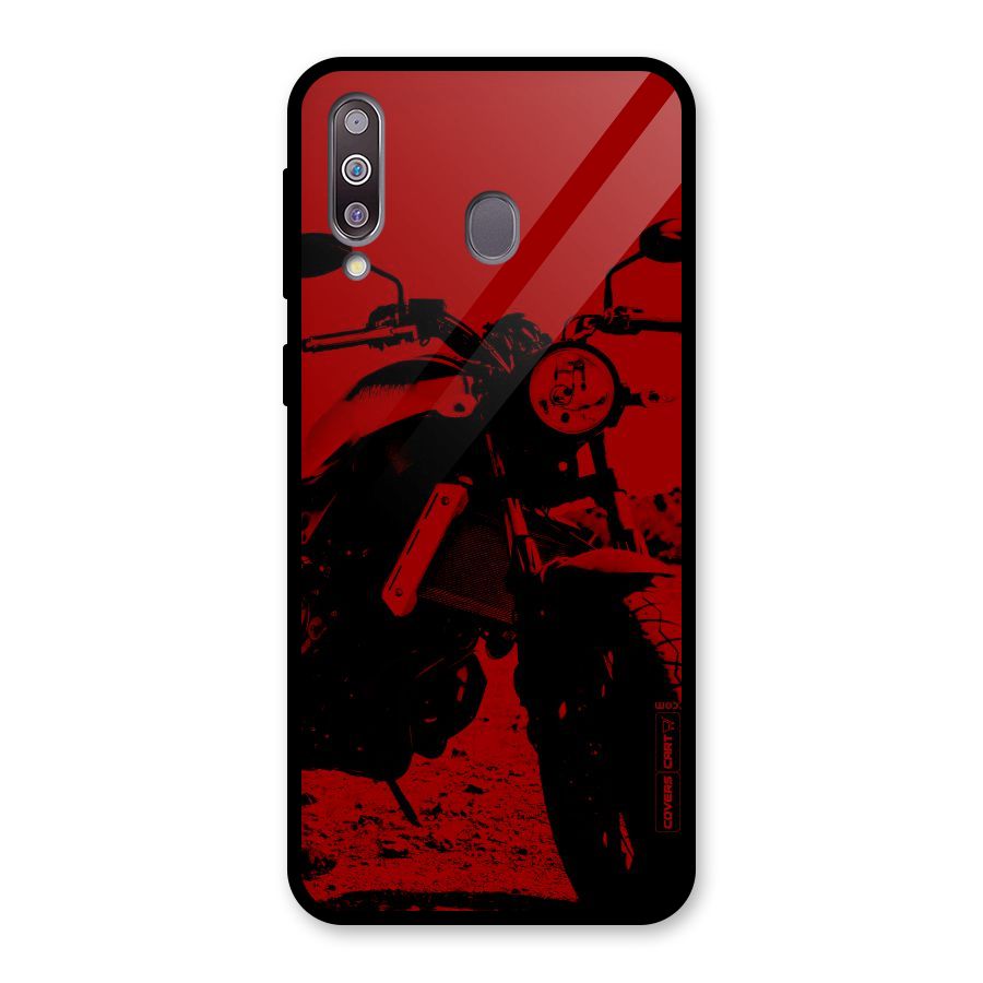 Stylish Ride Red Glass Back Case for Galaxy M30