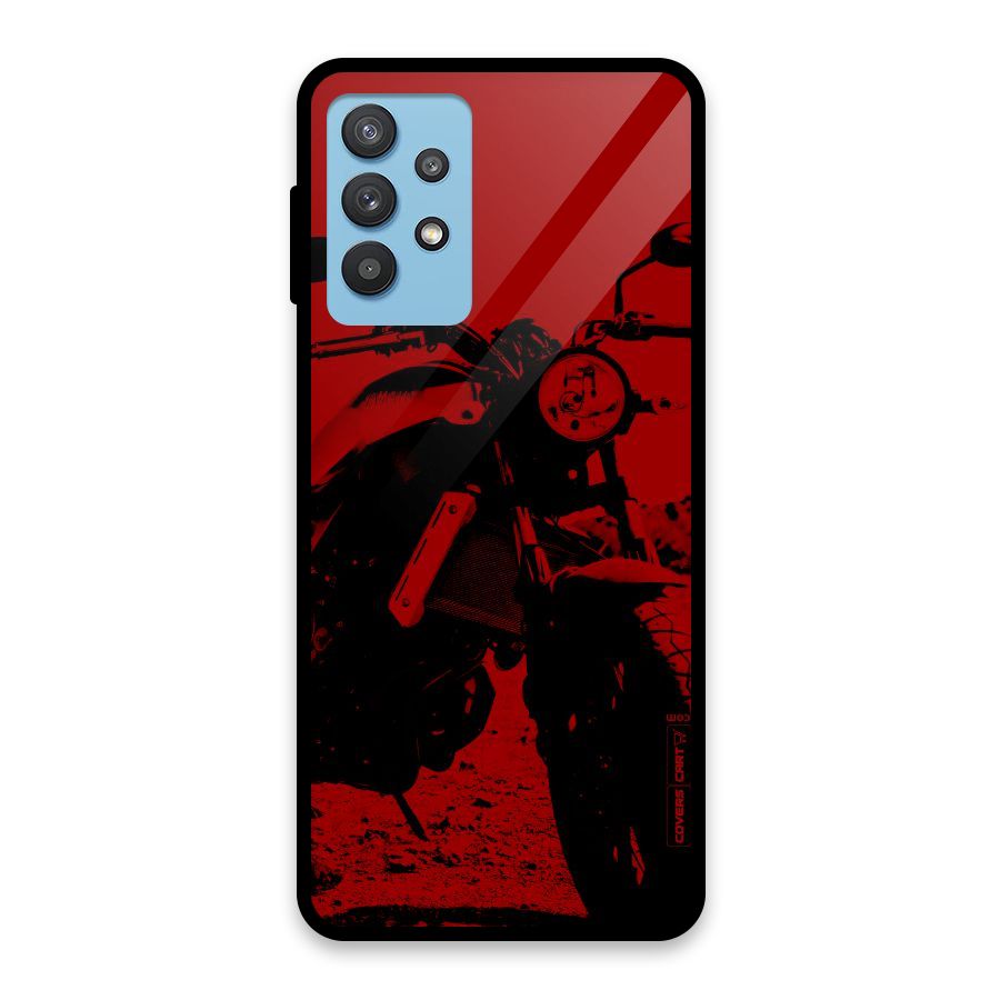 Stylish Ride Red Glass Back Case for Galaxy M32 5G