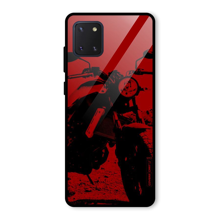 Stylish Ride Red Glass Back Case for Galaxy Note 10 Lite