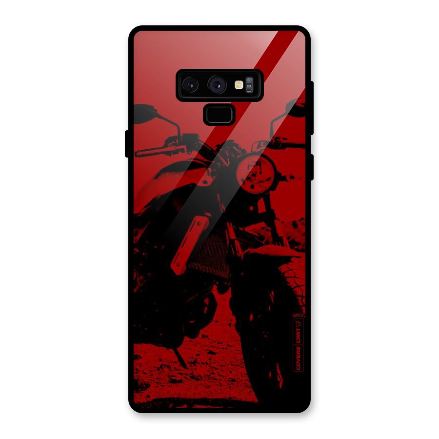 Stylish Ride Red Glass Back Case for Galaxy Note 9