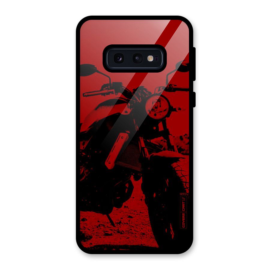 Stylish Ride Red Glass Back Case for Galaxy S10e
