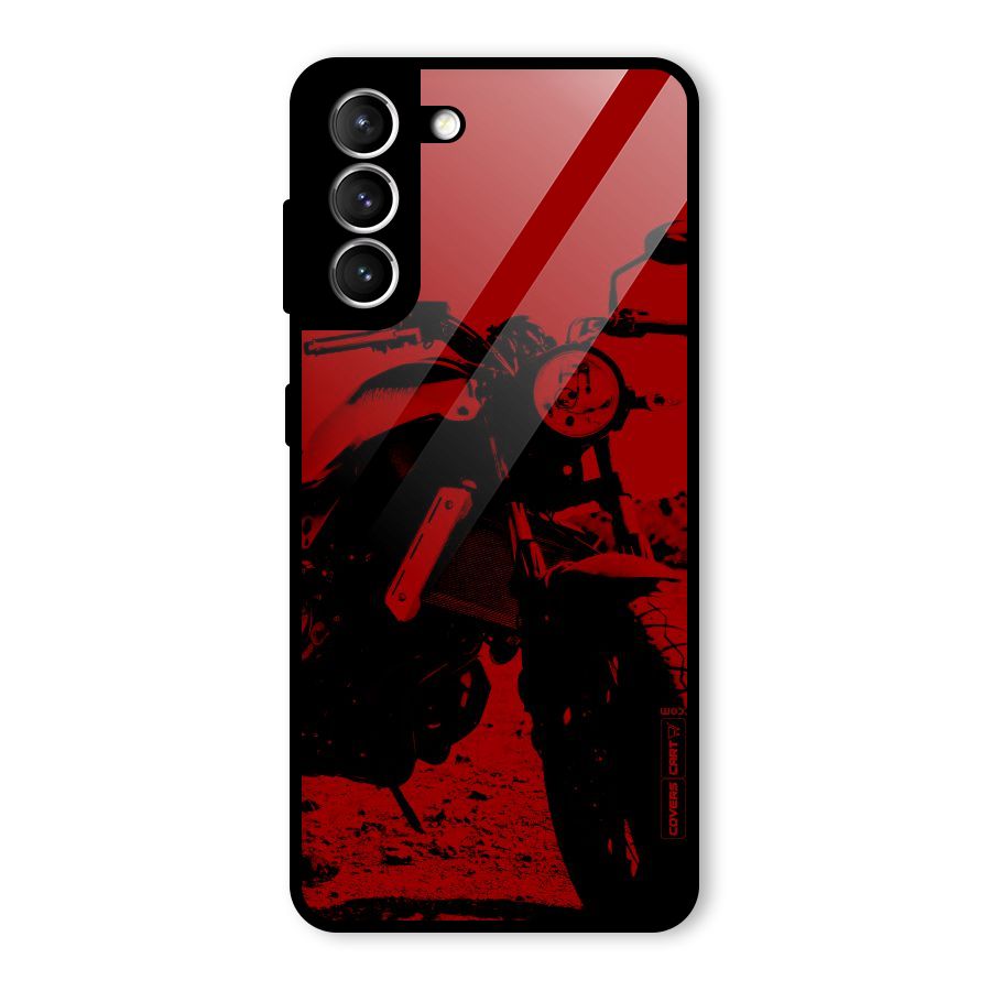Stylish Ride Red Glass Back Case for Galaxy S21 5G