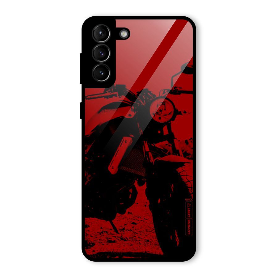 Stylish Ride Red Glass Back Case for Galaxy S21 Plus