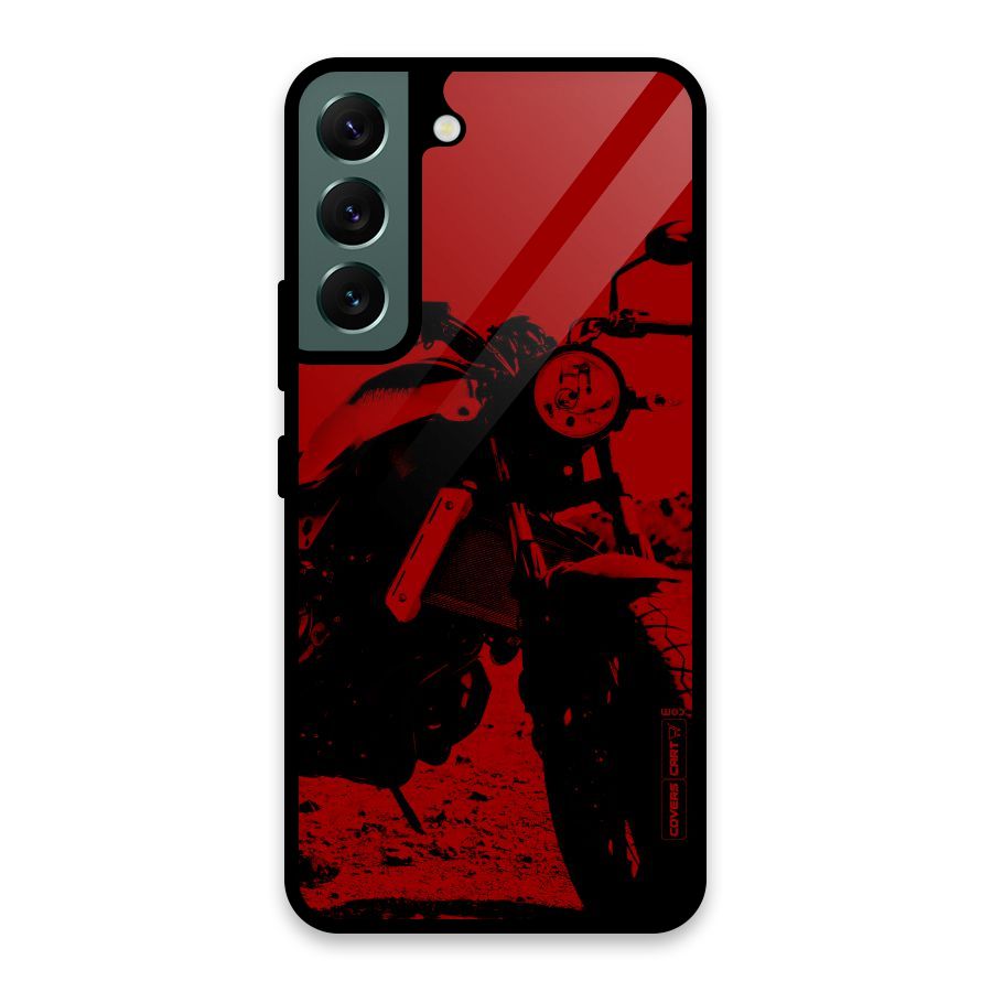 Stylish Ride Red Glass Back Case for Galaxy S22 5G
