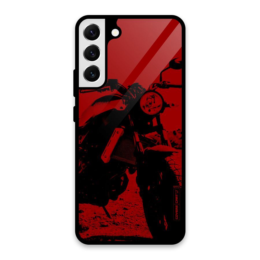 Stylish Ride Red Glass Back Case for Galaxy S22 Plus 5G