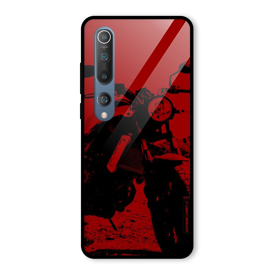 Stylish Ride Red Glass Back Case for Mi 10