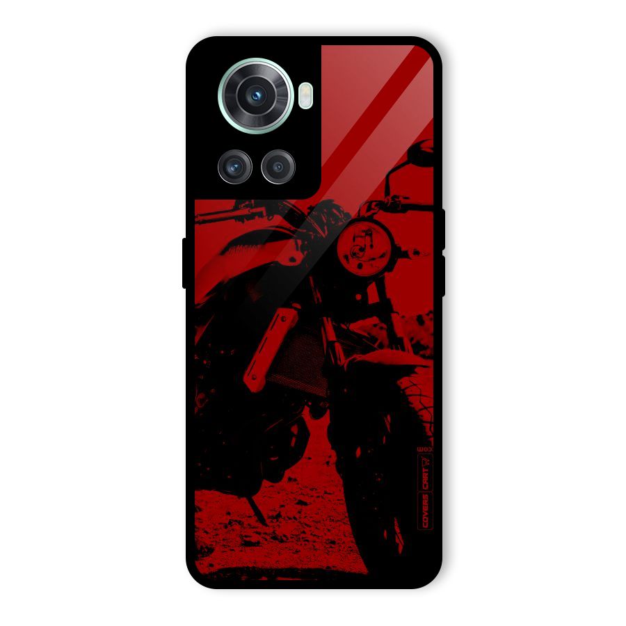 Stylish Ride Red Glass Back Case for OnePlus 10R
