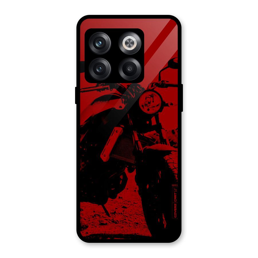 Stylish Ride Red Glass Back Case for OnePlus 10T