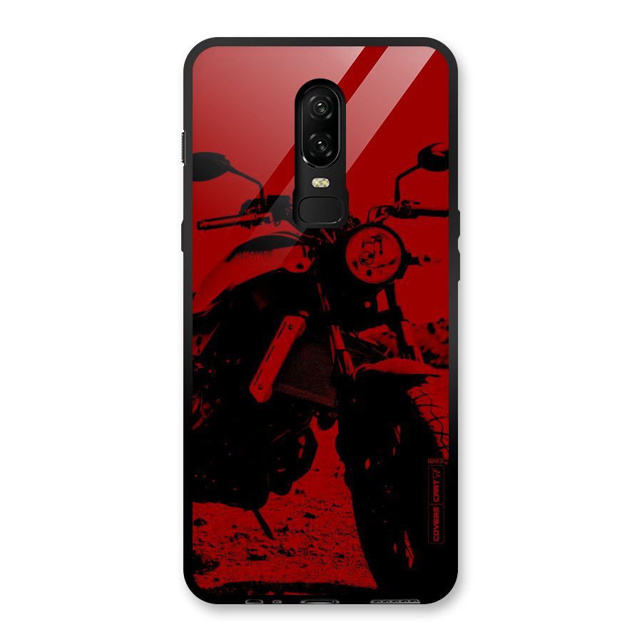 Stylish Ride Red Glass Back Case for OnePlus 6