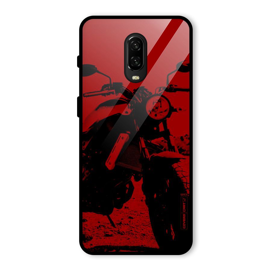 Stylish Ride Red Glass Back Case for OnePlus 6T