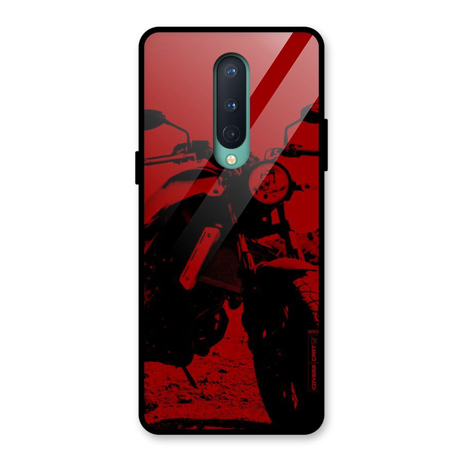 Stylish Ride Red Glass Back Case for OnePlus 8