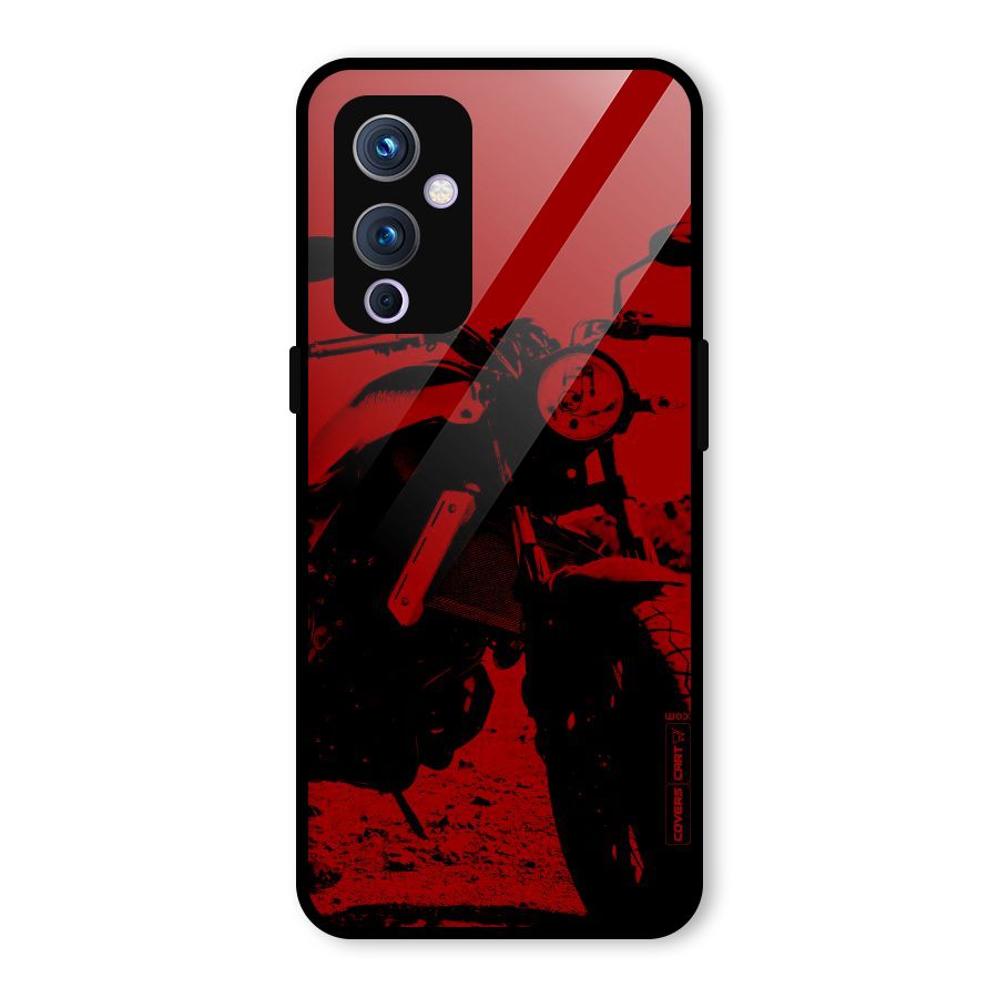 Stylish Ride Red Glass Back Case for OnePlus 9