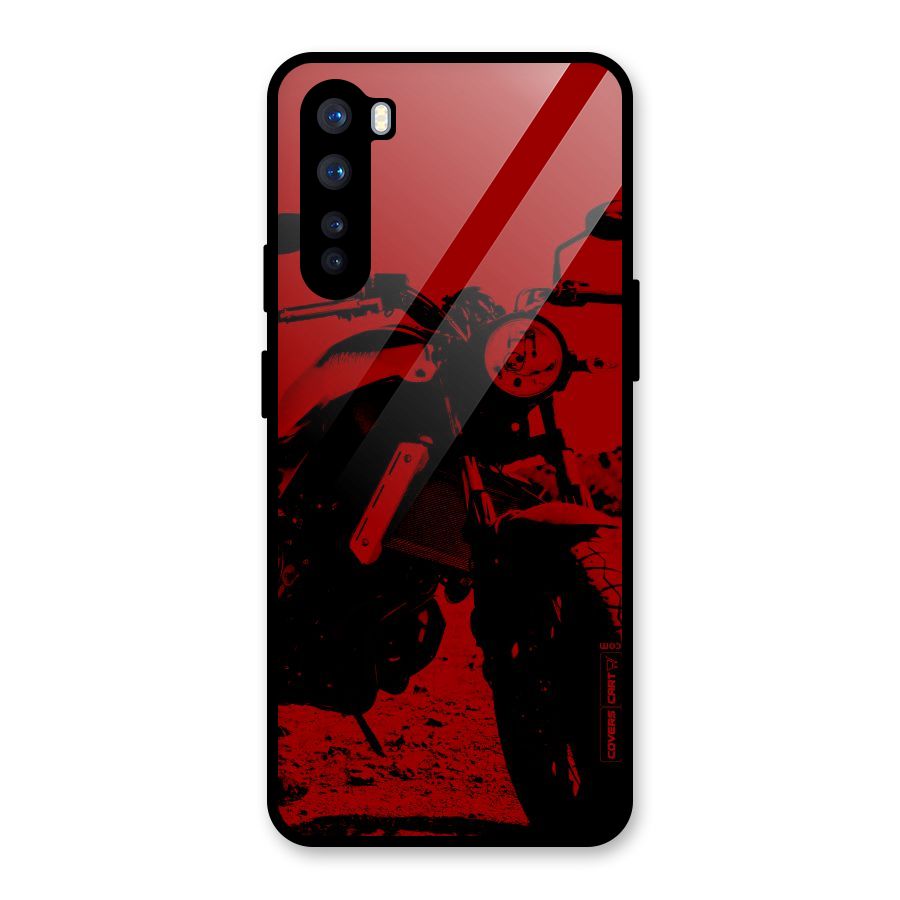 Stylish Ride Red Glass Back Case for OnePlus Nord