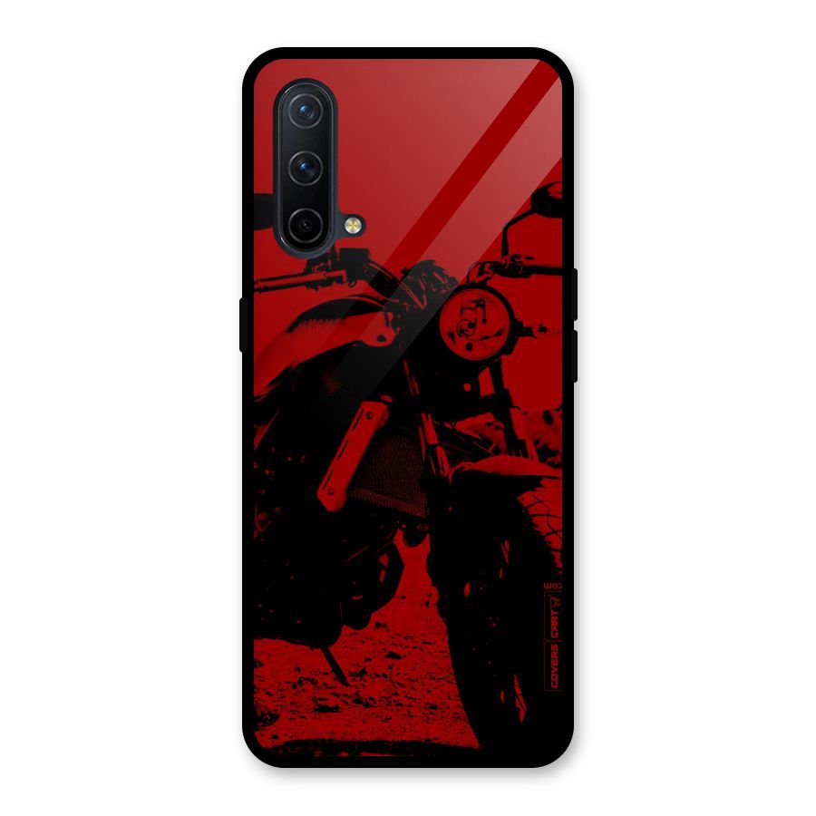 Stylish Ride Red Glass Back Case for OnePlus Nord CE 5G