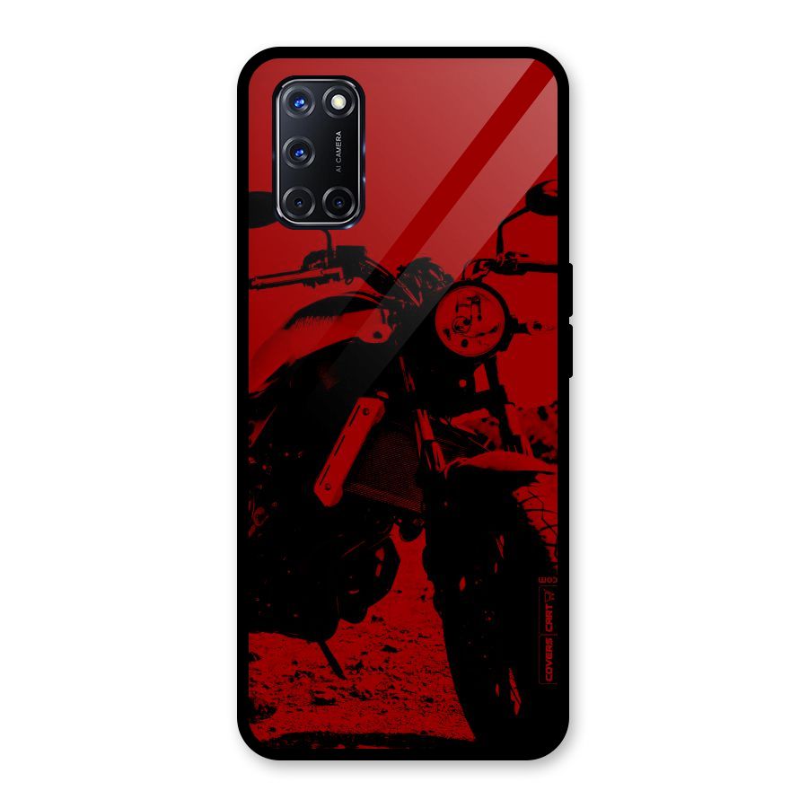 Stylish Ride Red Glass Back Case for Oppo A52