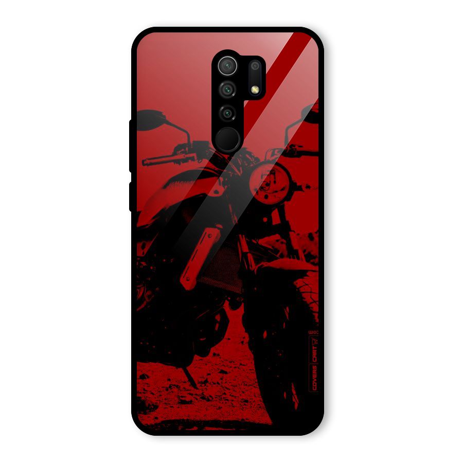 Stylish Ride Red Glass Back Case for Poco M2