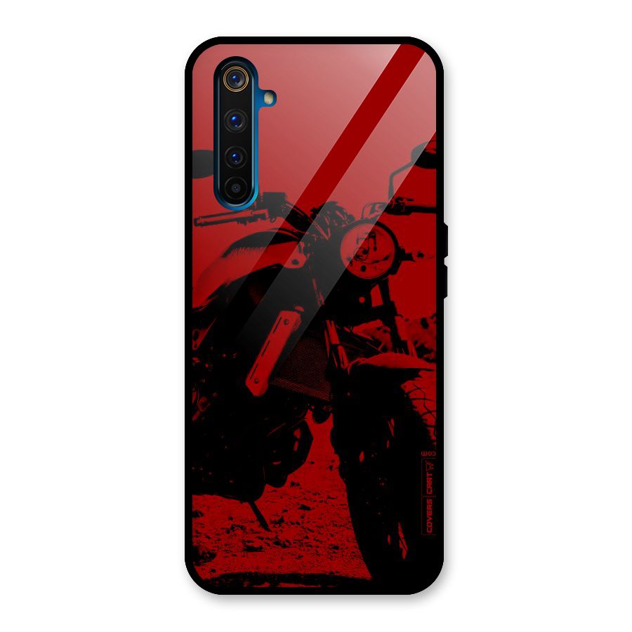 Stylish Ride Red Glass Back Case for Realme 6 Pro